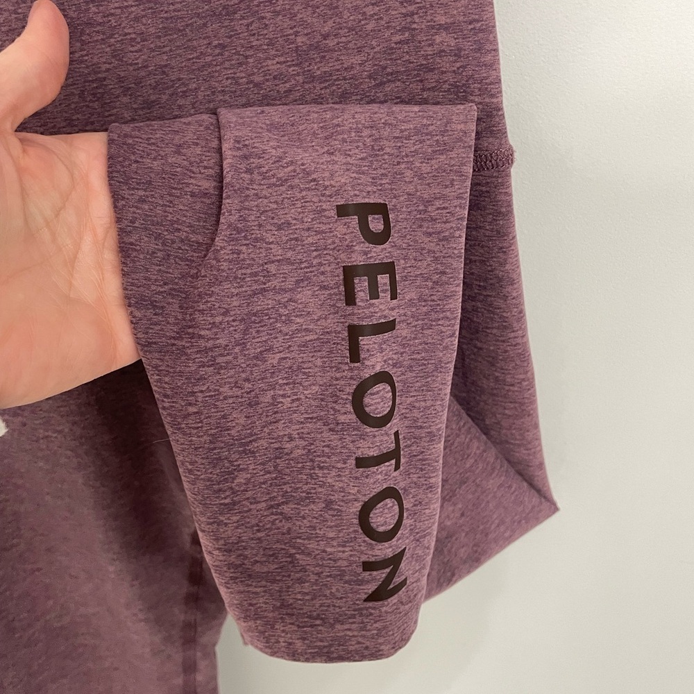 Beyond Yoga x Peloton Leggings Sz Small High Rise Space Dye Pale Plum Heather 10 - Picture 3 of 6